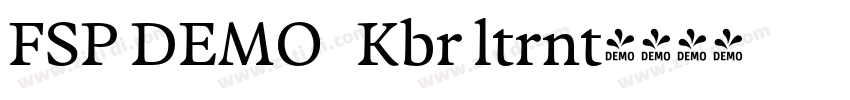 FSP DEMO   Kbr ltrnt字体转换